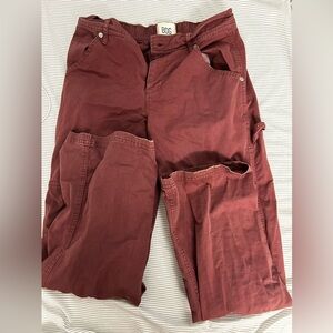 urban outfitter BDG burgundy cargo pants
